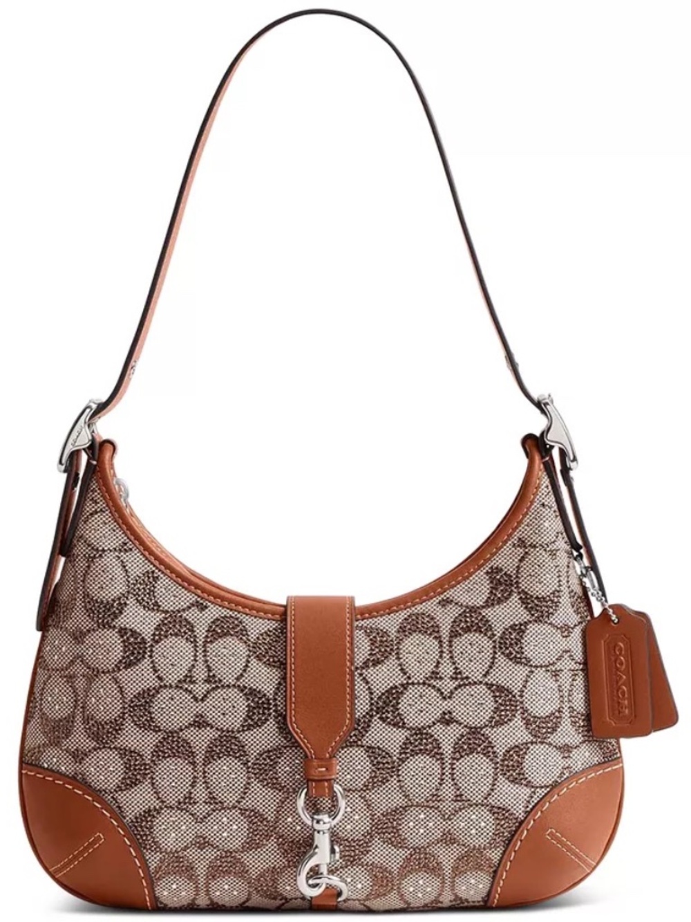 NWT Coach Crystal Purse Hamptons Hobo Bag Signature Jacquard SOLD OUT!